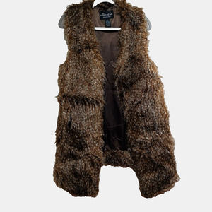 Outdoor Edition by Parkhurst Faux Fur‎ Vest Women's Size S/M